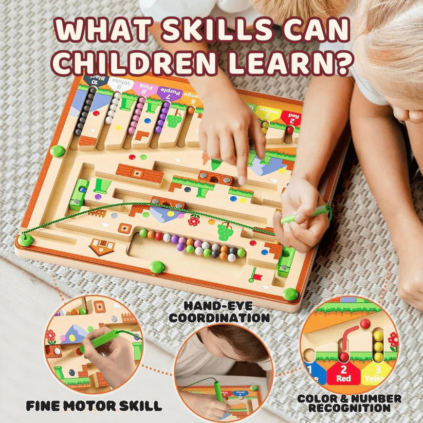 Montessori Magnetic Maze – 3 Smart Worlds of Hands-On Learning