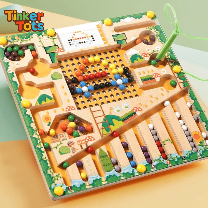 Montessori Magnetic Maze – 3 Smart Worlds of Hands-On Learning