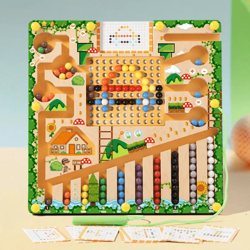 Montessori Magnetic Maze – 3 Smart Worlds of Hands-On Learning
