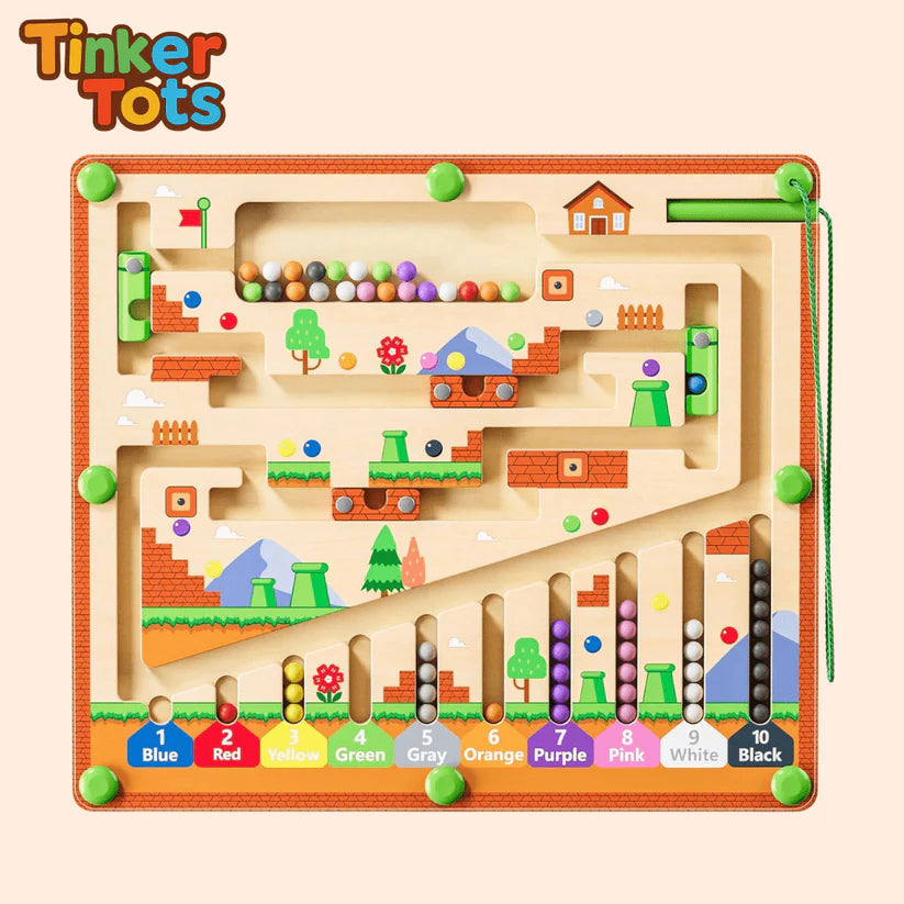Montessori Magnetic Maze – 3 Smart Worlds of Hands-On Learning