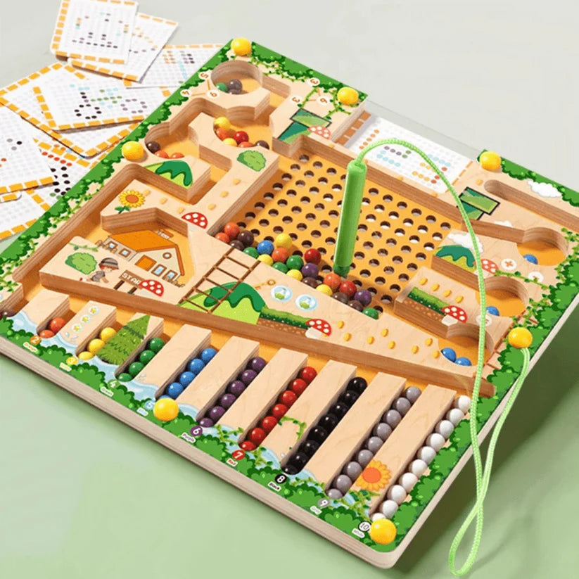 Montessori Magnetic Maze – 3 Smart Worlds of Hands-On Learning