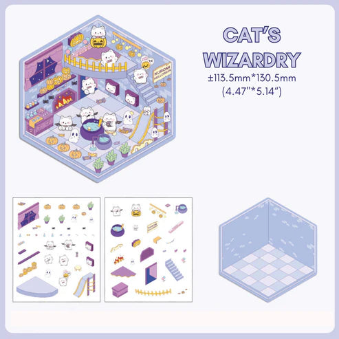 Fuzzy Friends Corner - Stick n’ Scene 3D Scene Stickers Therapy